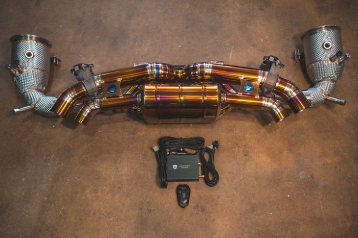 Valvetronic Valved Sport Exhaust System for Porsche 992 Carrera / Turbo Titanium + Free Flow Headers